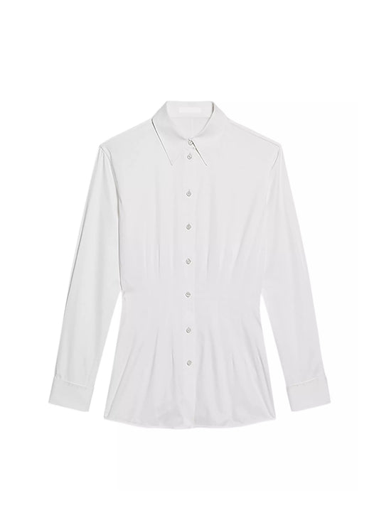 Darted Stretch Cotton Shirt