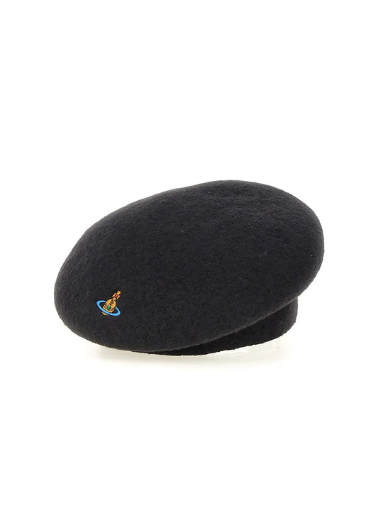 Logo Embroidered Beret