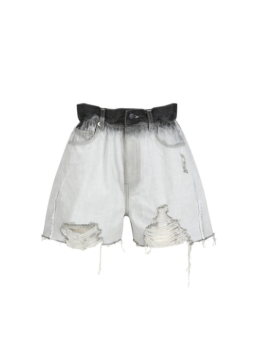 Gradation Denim Shorts