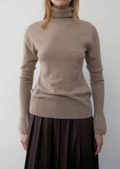 Cashmere Puff Sleeve Knit Top