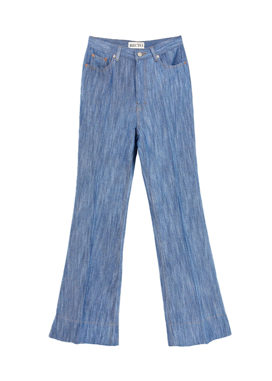 High Waist Flare Denim