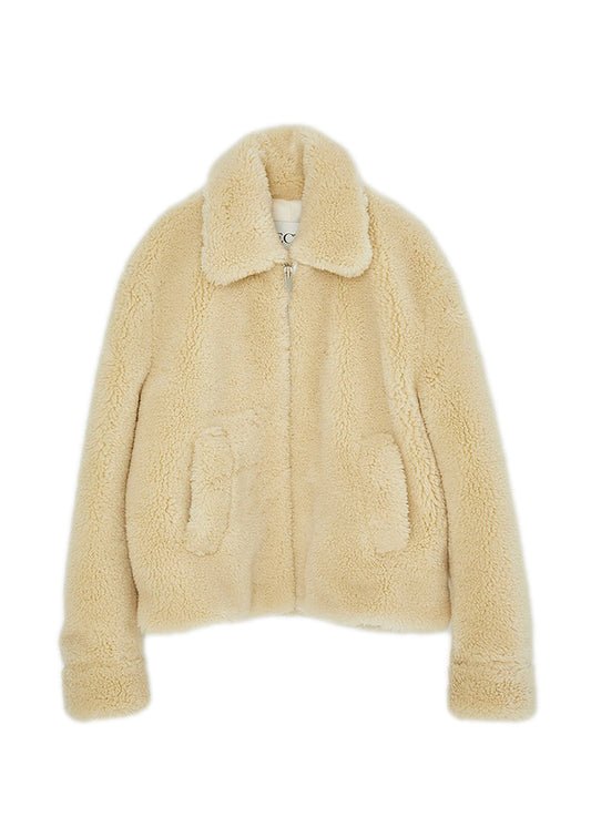 Wool Shearling Teddy Jacket