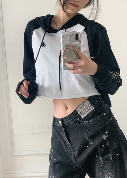 Logo Cropped Hoodie