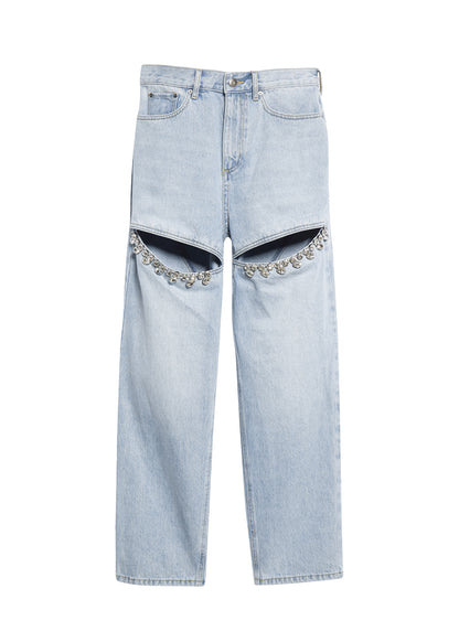 Crystal Slit Jean