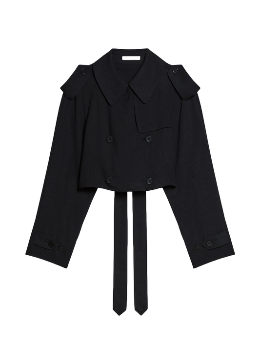 Cropped Trench Coat