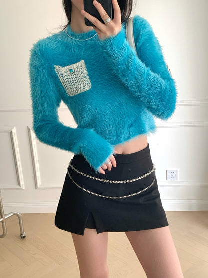 Feather Yarn Sweater