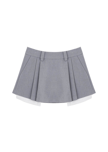 Pleated Mini Skort