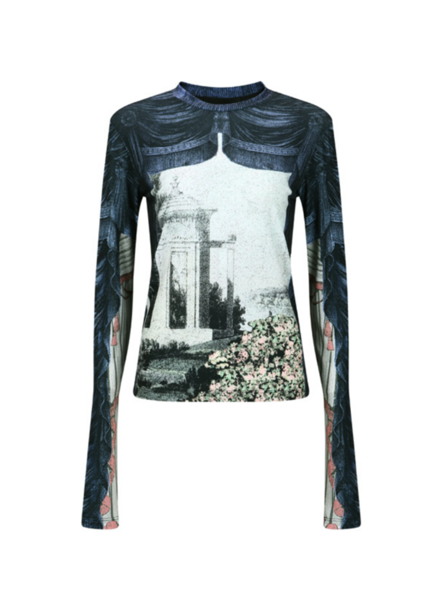 Garden Print Fitted T-shirt