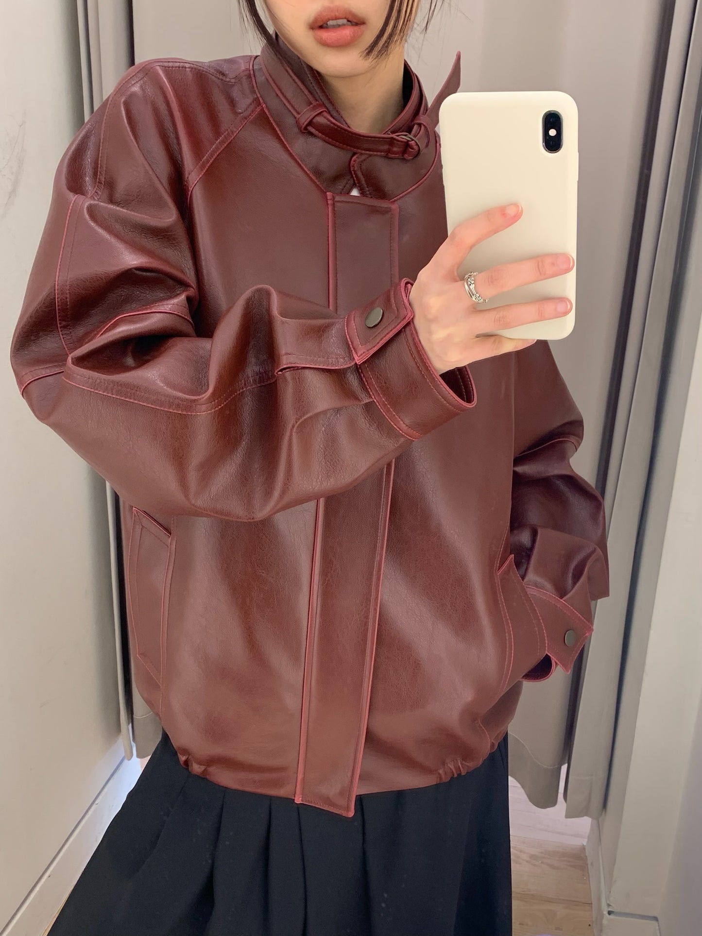 Fake Leather Jacket