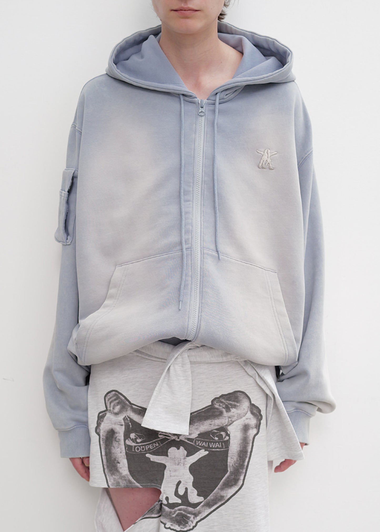 Pocket Washed Box Hoodie