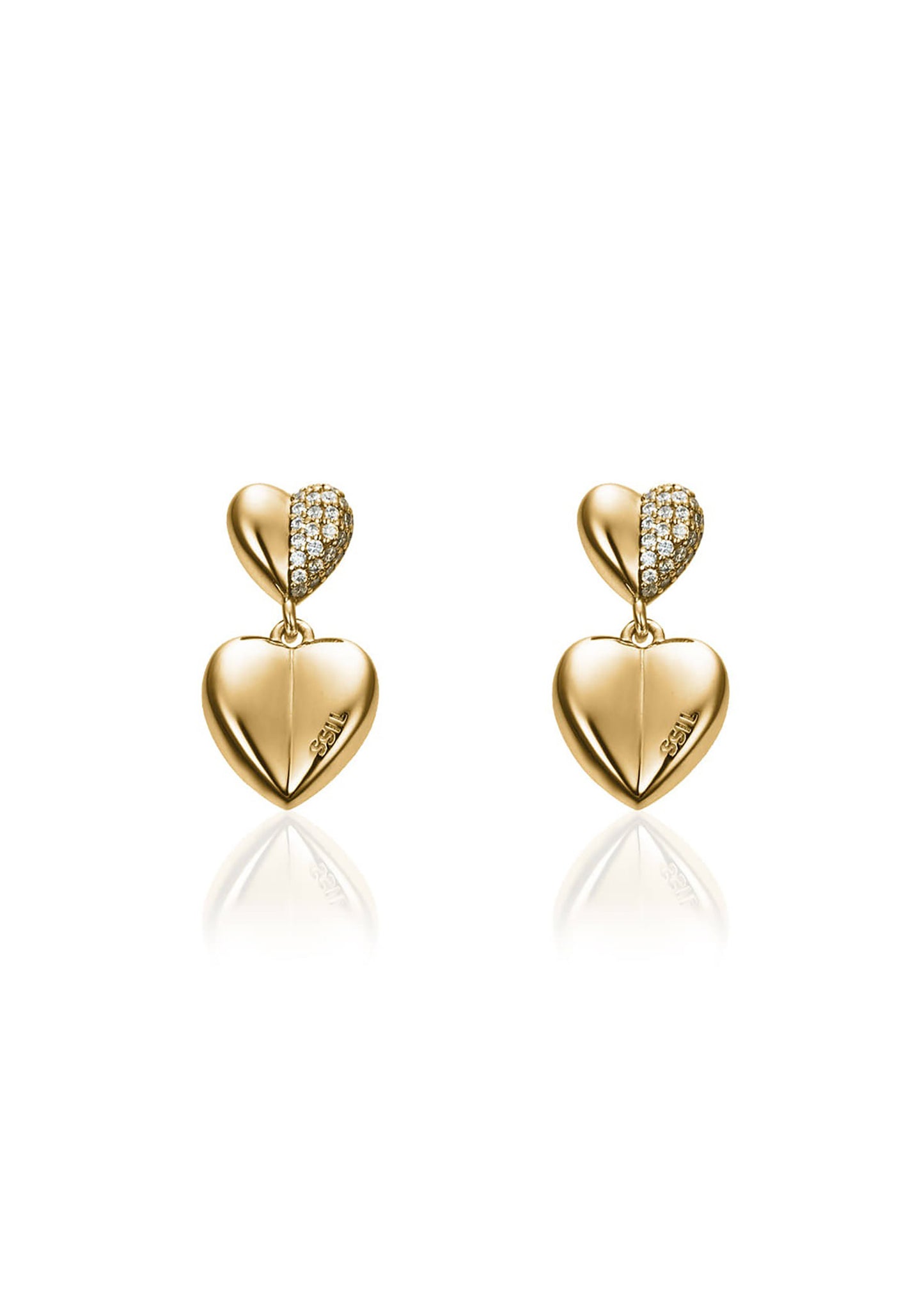 Heart Drop Earrings