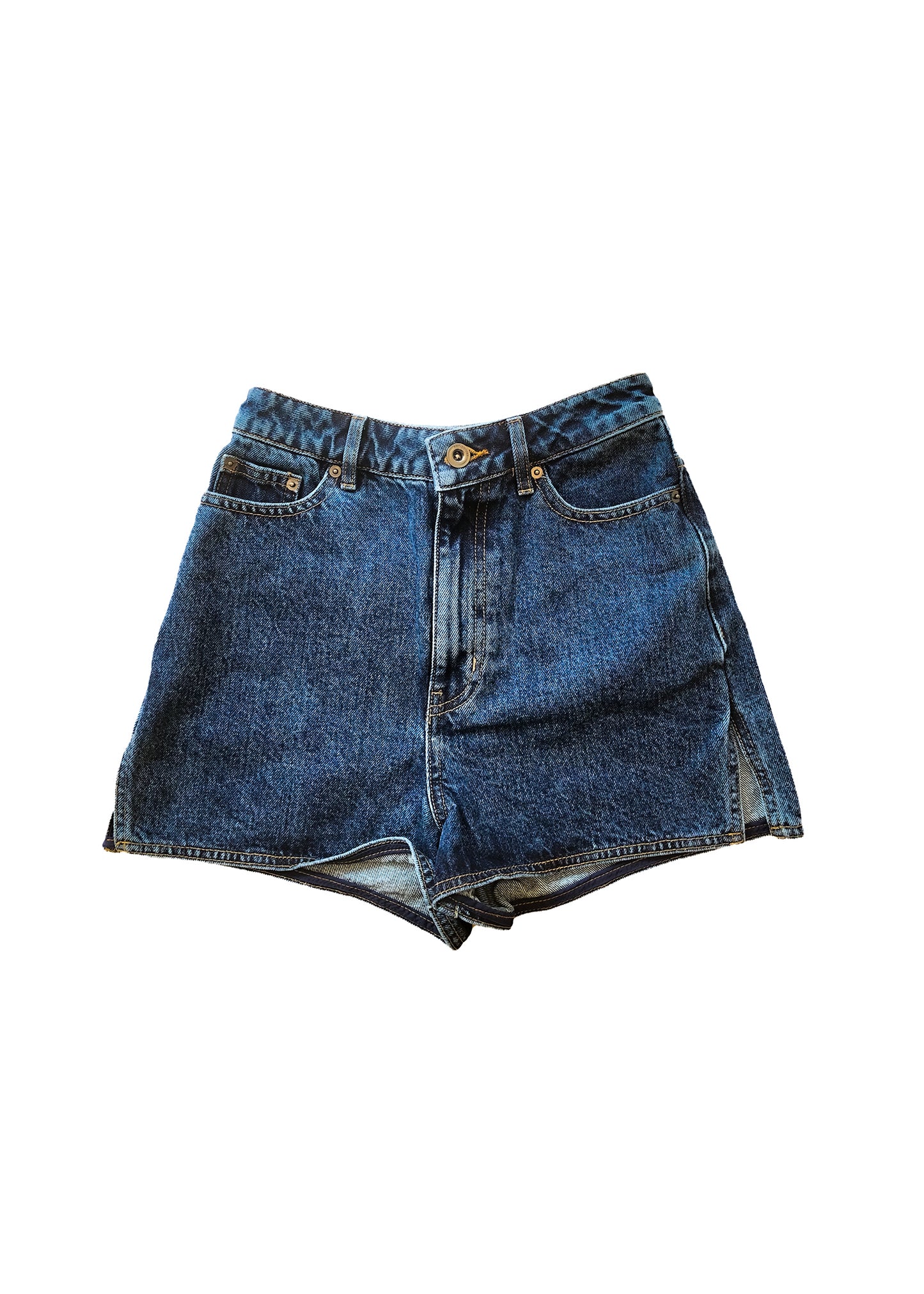 Denim High Rise Shorts