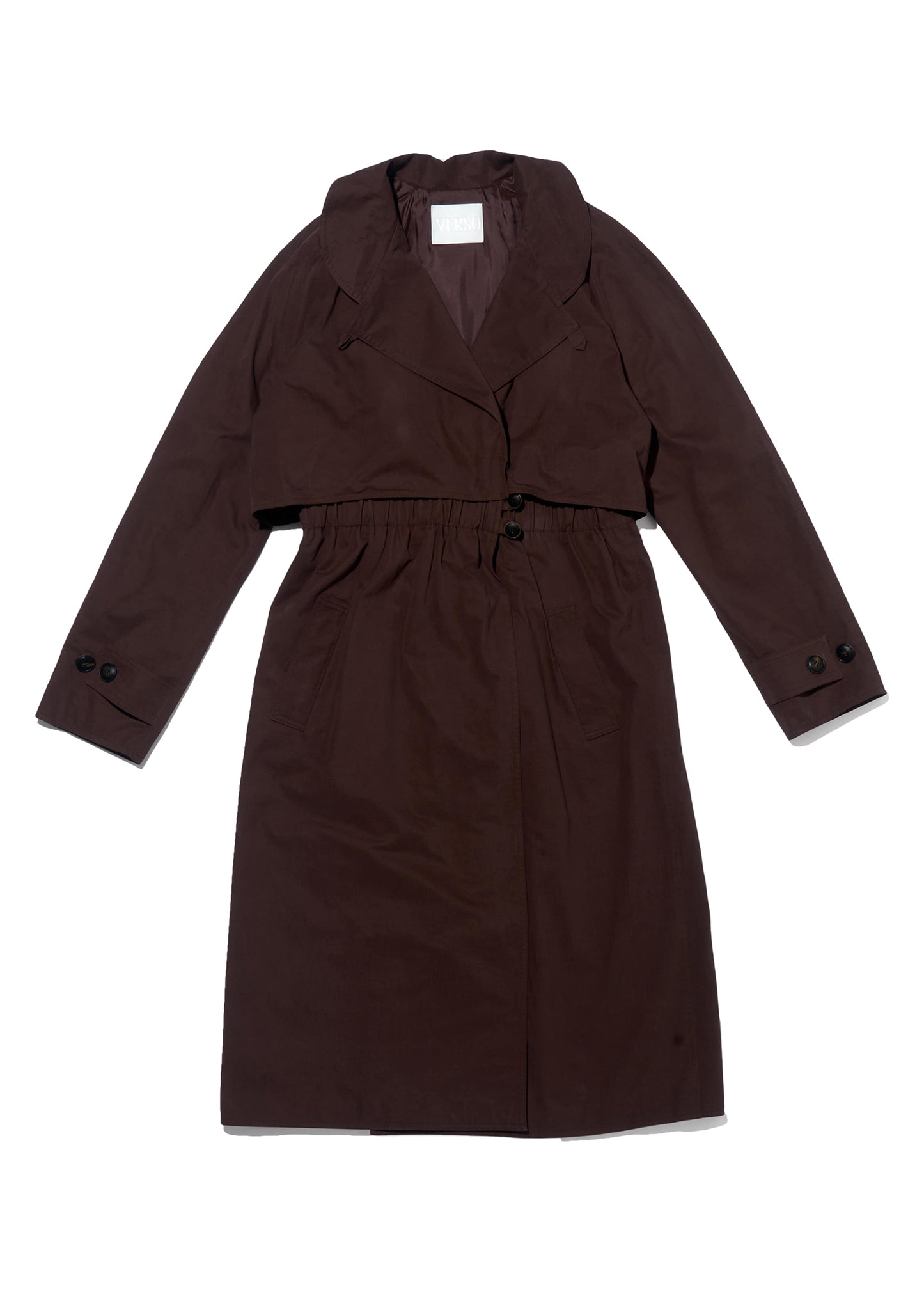 Two Button Long Trench Coat