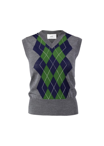 Argyle Knit Vest