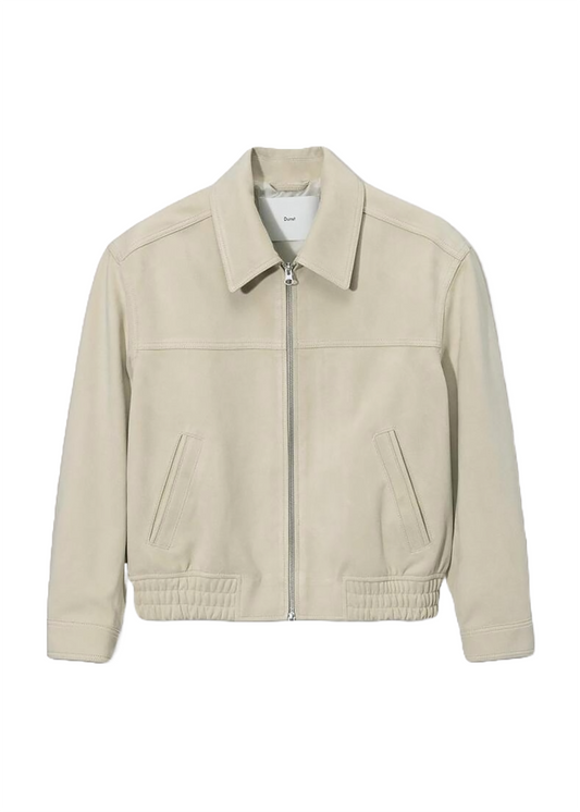 Suede Collared Blouson