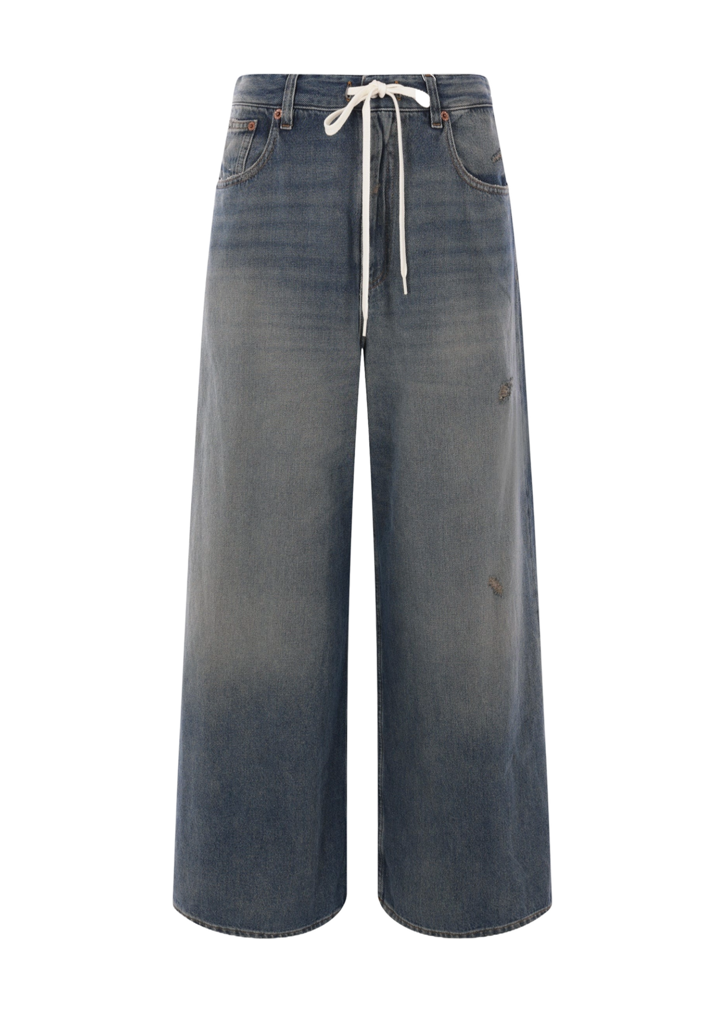 Wide-leg Jeans With Drawstring