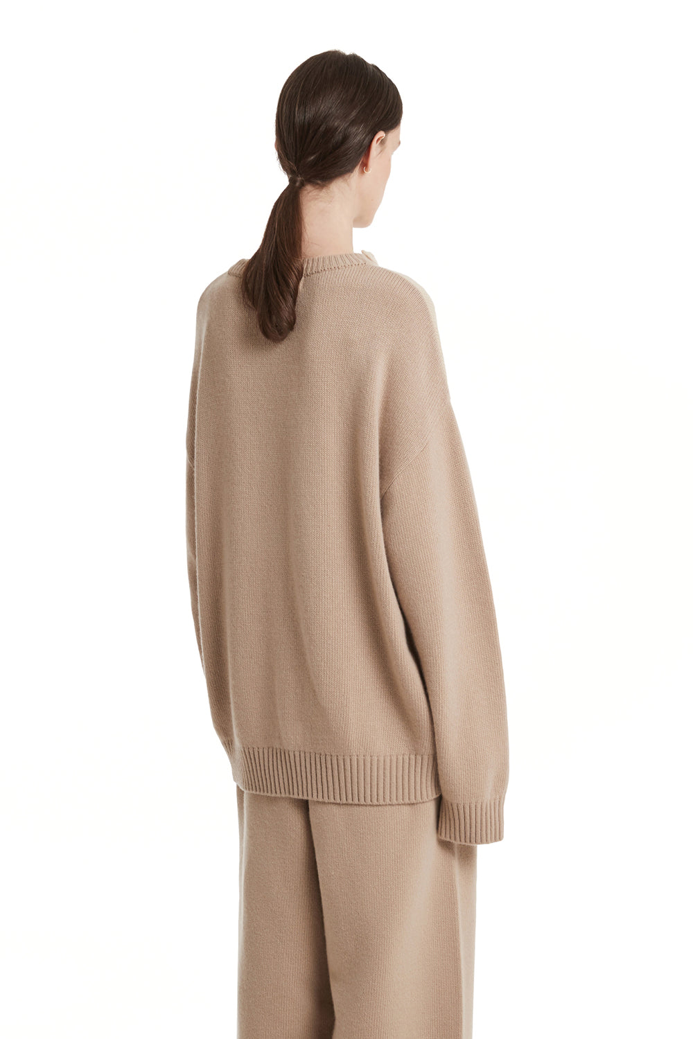 TRUNK PROJECT Ivory Ruffled Neck Knit Sweater – Y2HOUSE