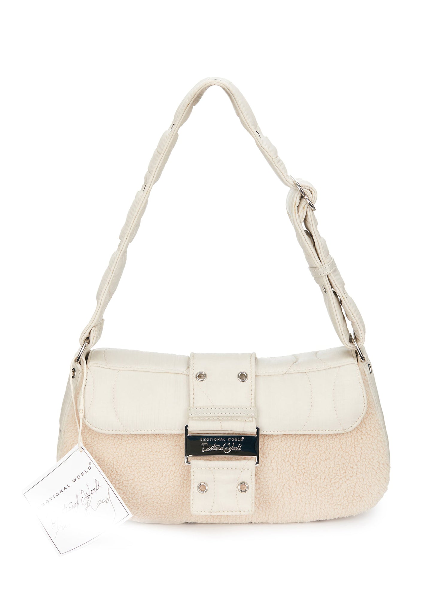 Emotional World Vintage Punk Bag Beige – Y2HOUSE